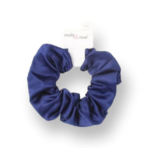 Picture of NAVY SATIN SCRUNCHIE